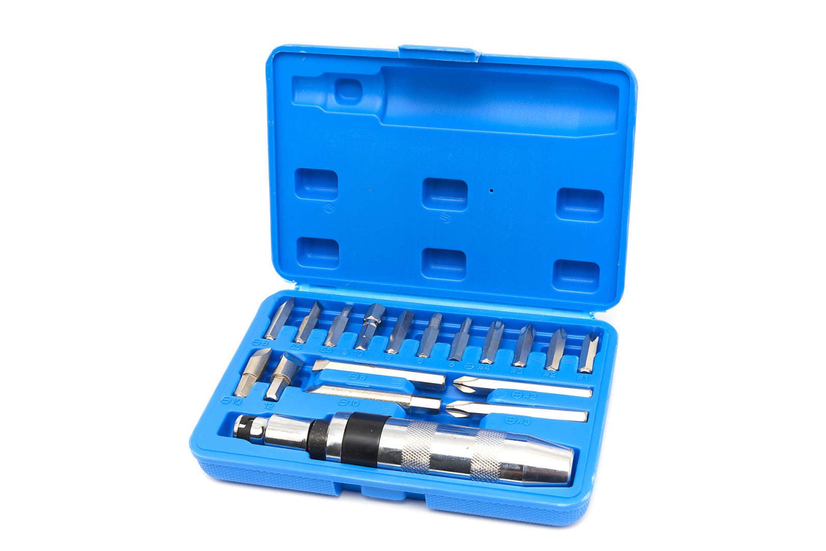 Кутия с ударна отвертка с въртене 18 части