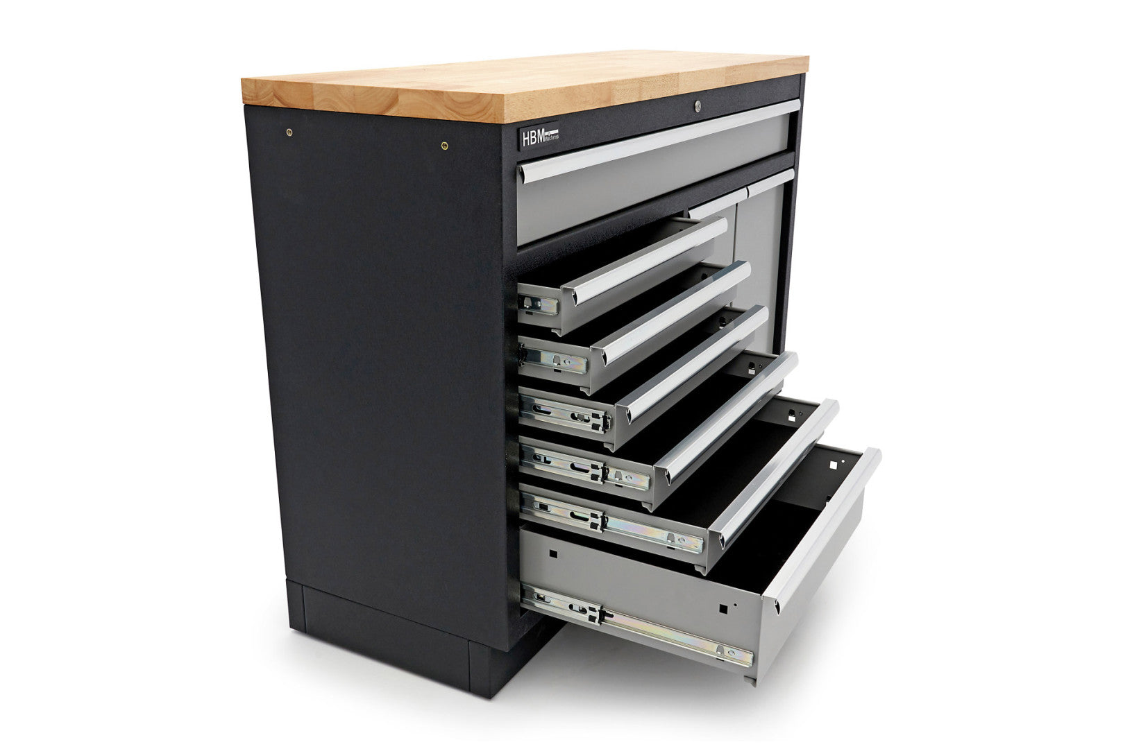 Професионален шкаф за инструменти с работен плот 136 см 9 чекмеджета НВМ