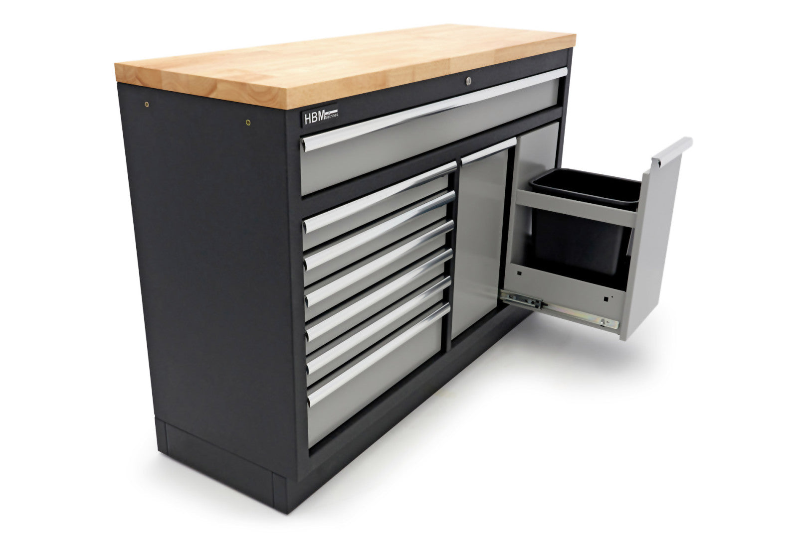 Професионален шкаф за инструменти с работен плот 136 см 9 чекмеджета НВМ