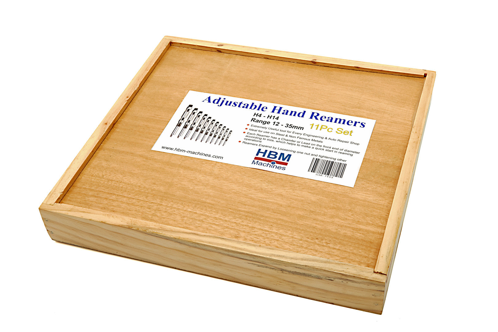 Комплект 11 регулируеми райбери 12 мм T/M 35 мм HBM