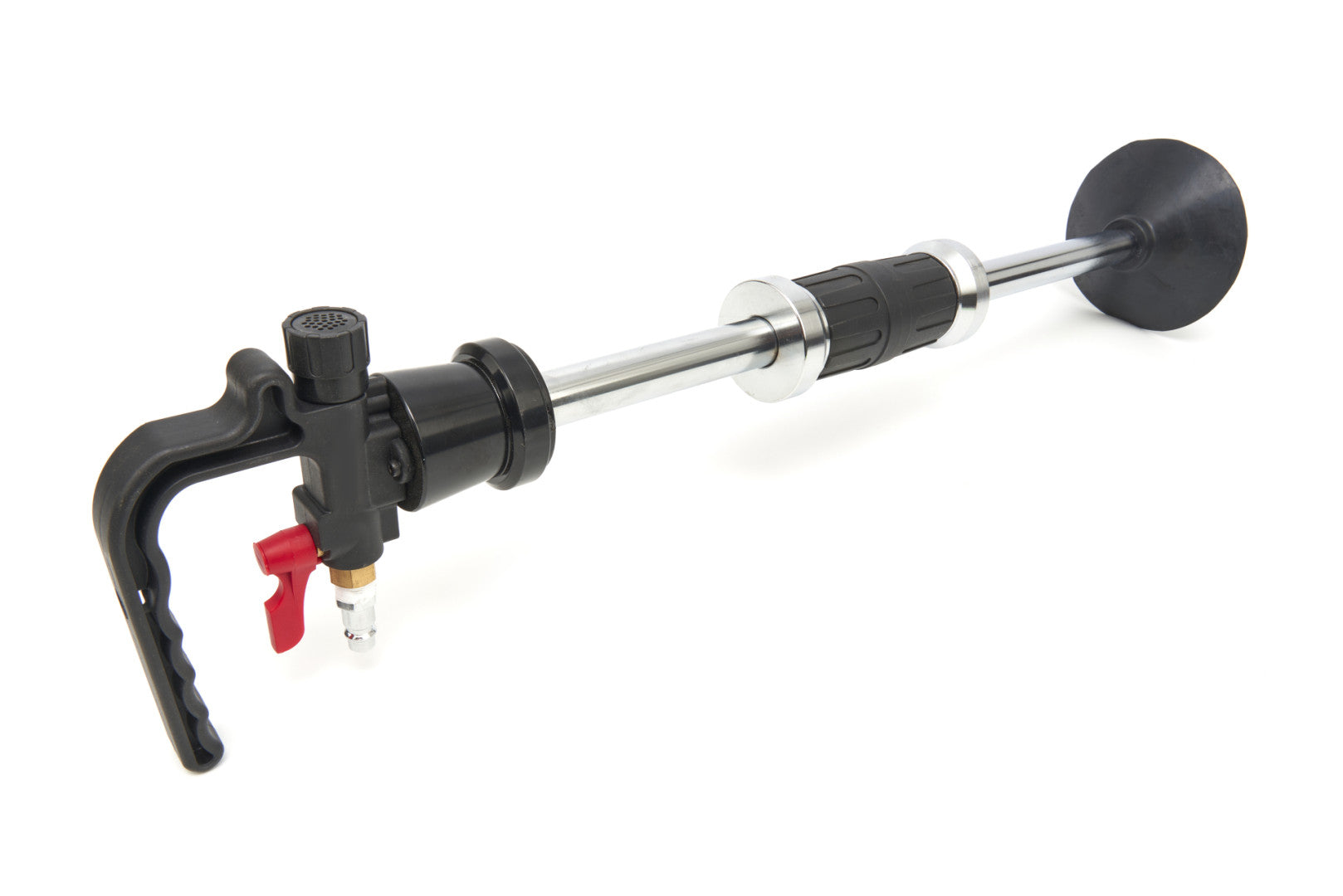 Пневматично устройство с плъзгащ се чук за изправяне на ламарина, каросерия