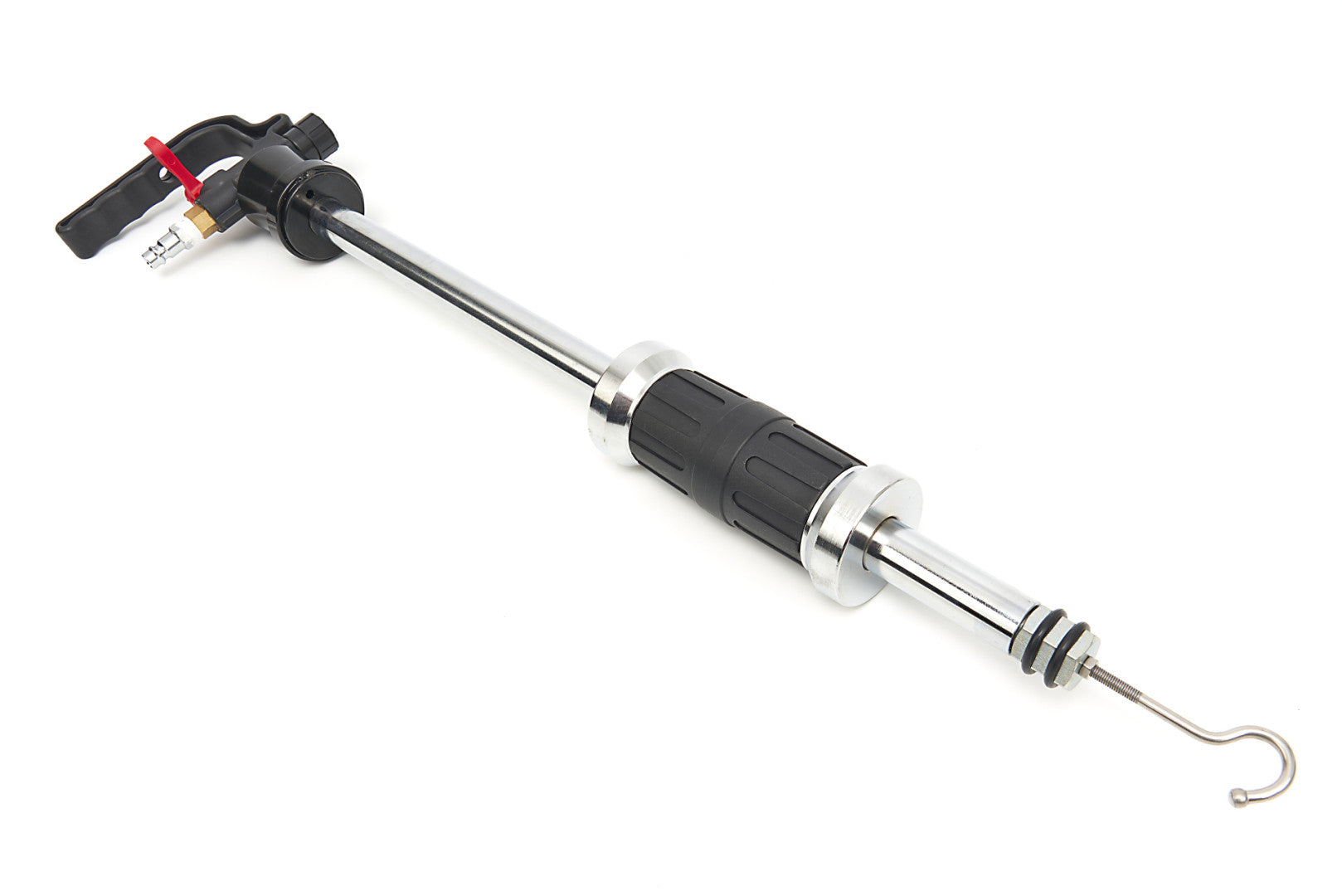 Пневматично устройство с плъзгащ се чук за изправяне на ламарина, каросерия