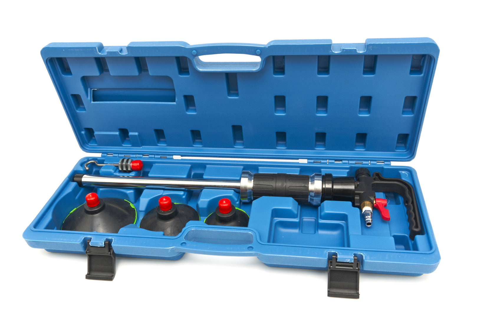 Пневматично устройство с плъзгащ се чук за изправяне на ламарина, каросерия