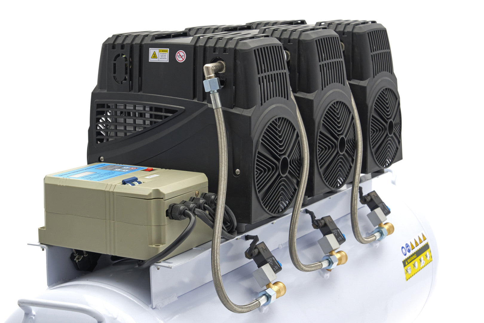 Безшумен компресор с нисък шум и без масло 150 л HBM