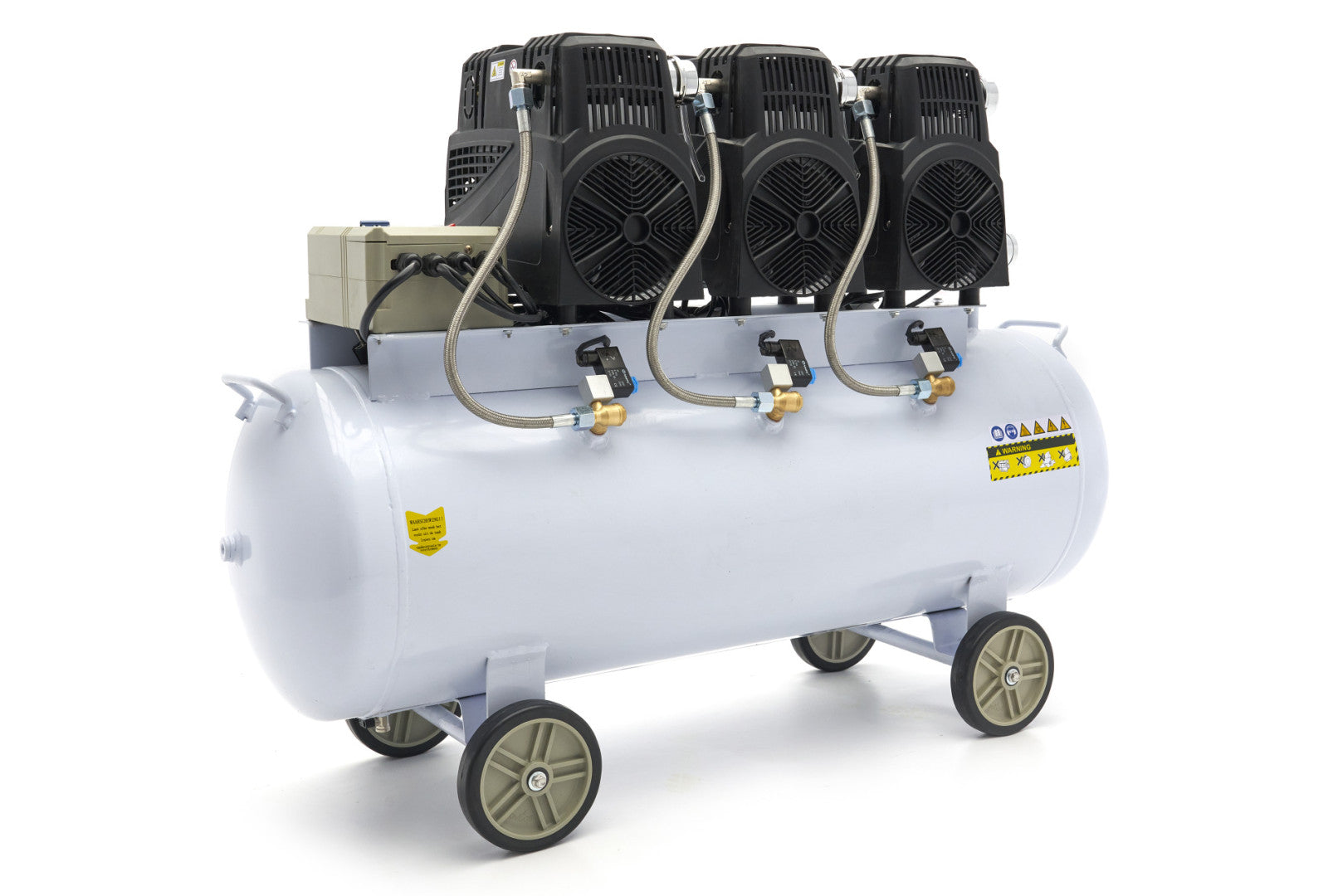 Безшумен компресор с нисък шум и без масло 150 л HBM