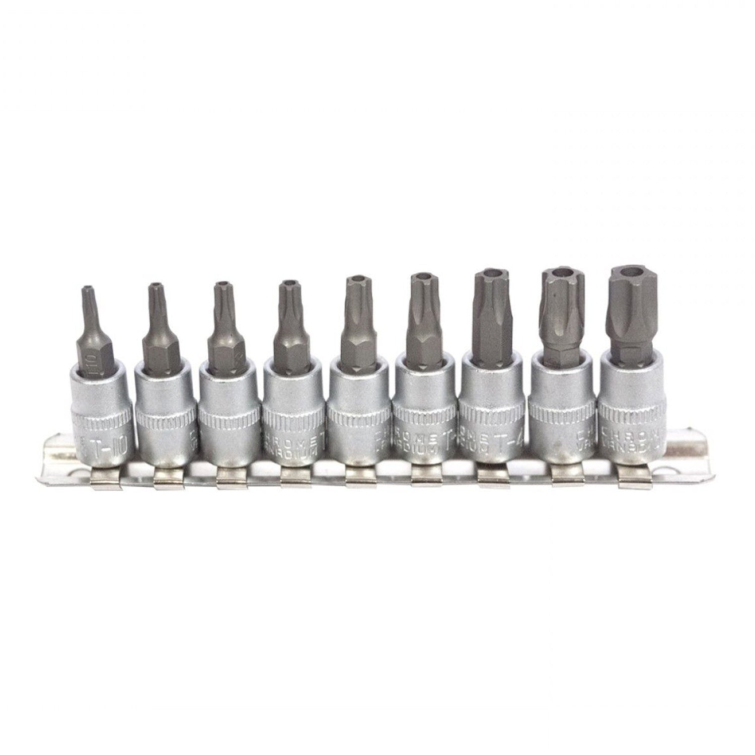 Комплект торкс 1/4 5 страни за дебитомер 9 части T10-T50 KROFTOOLS