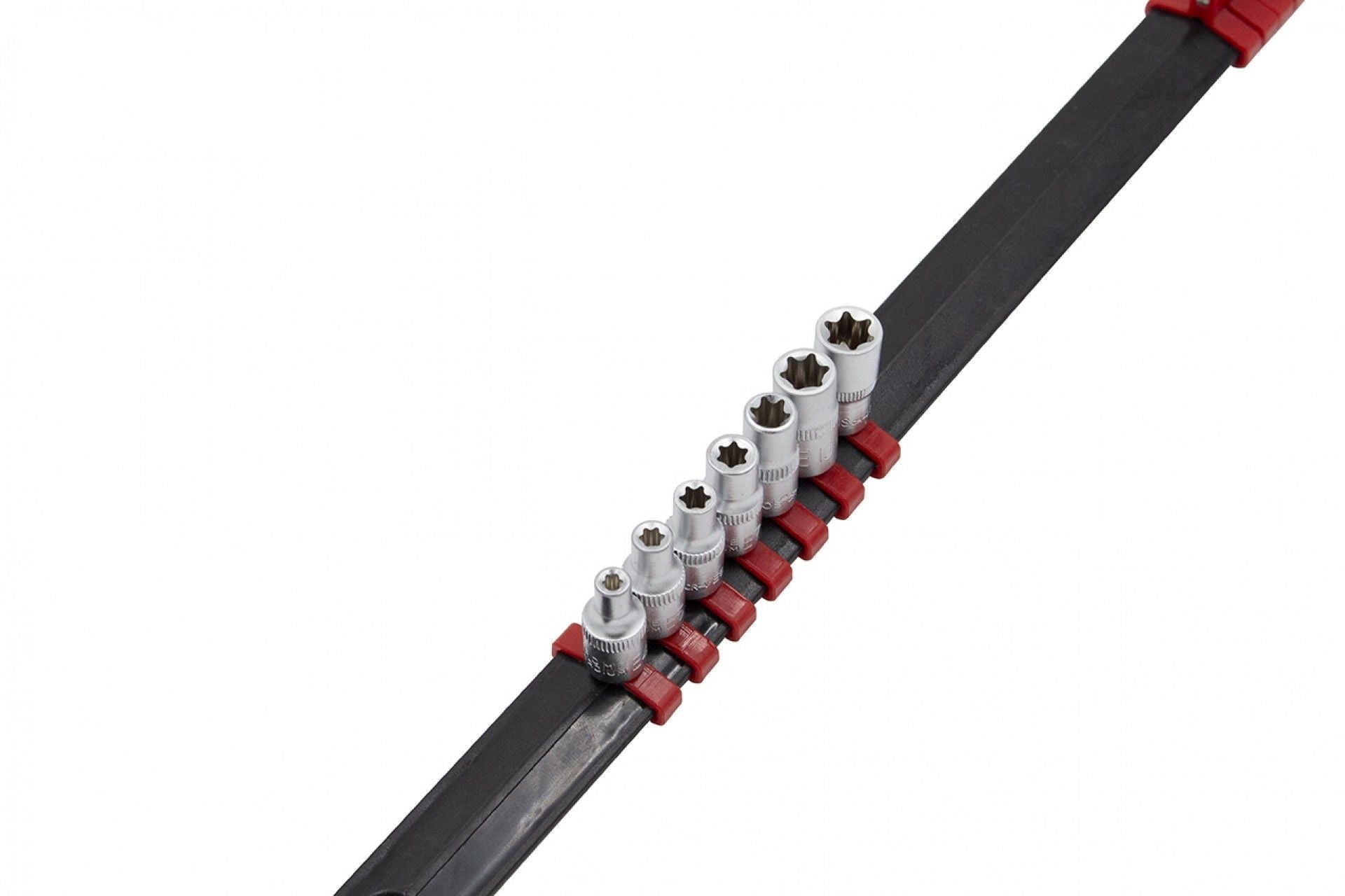 Комплект вложки TORX профил E върху шина 1/4 7 части E4-E11 KROFTOOLS