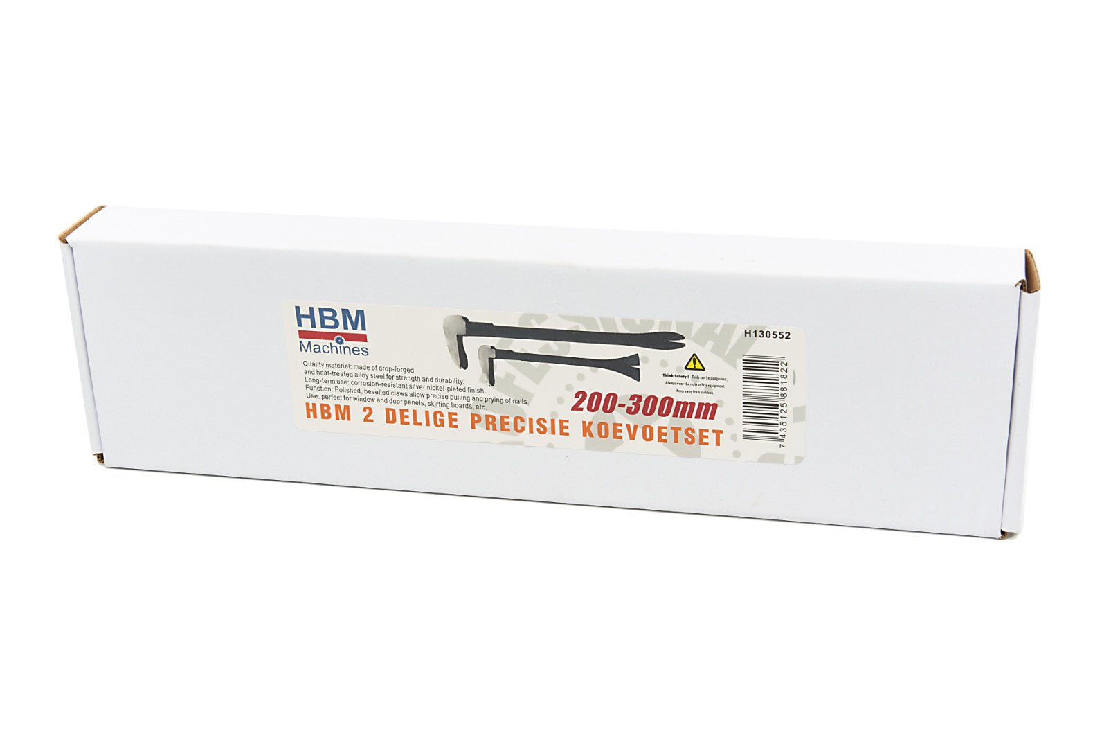 Комплект щанги/лостове за прецизност HBM 2 части