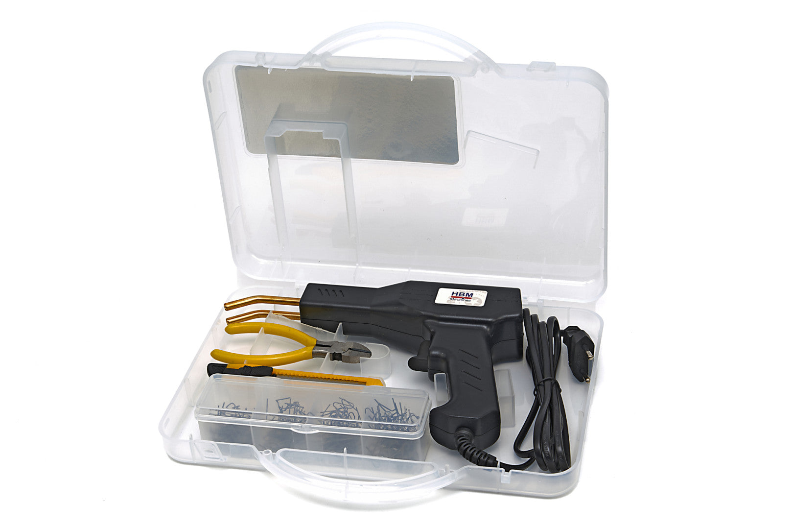 Пистолет за лепене и поправяне на пластмаса 43W с 200 телчета HBM