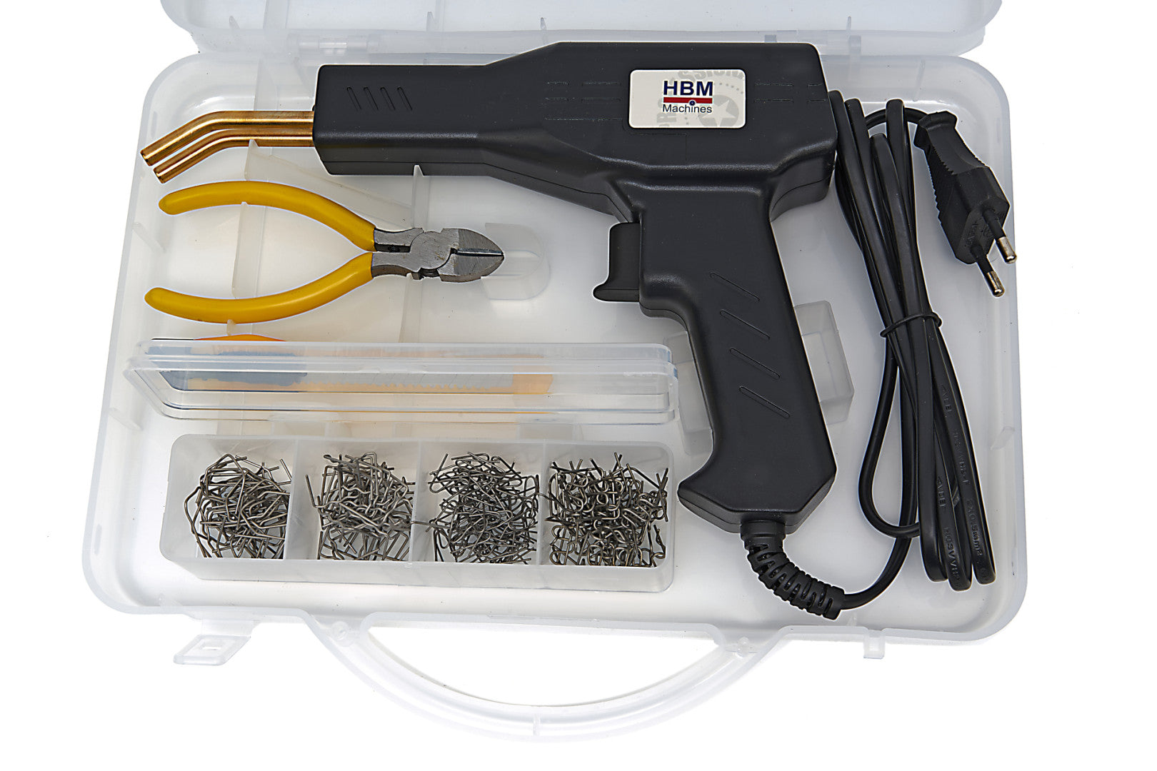 Пистолет за лепене и поправяне на пластмаса 43W с 200 телчета HBM