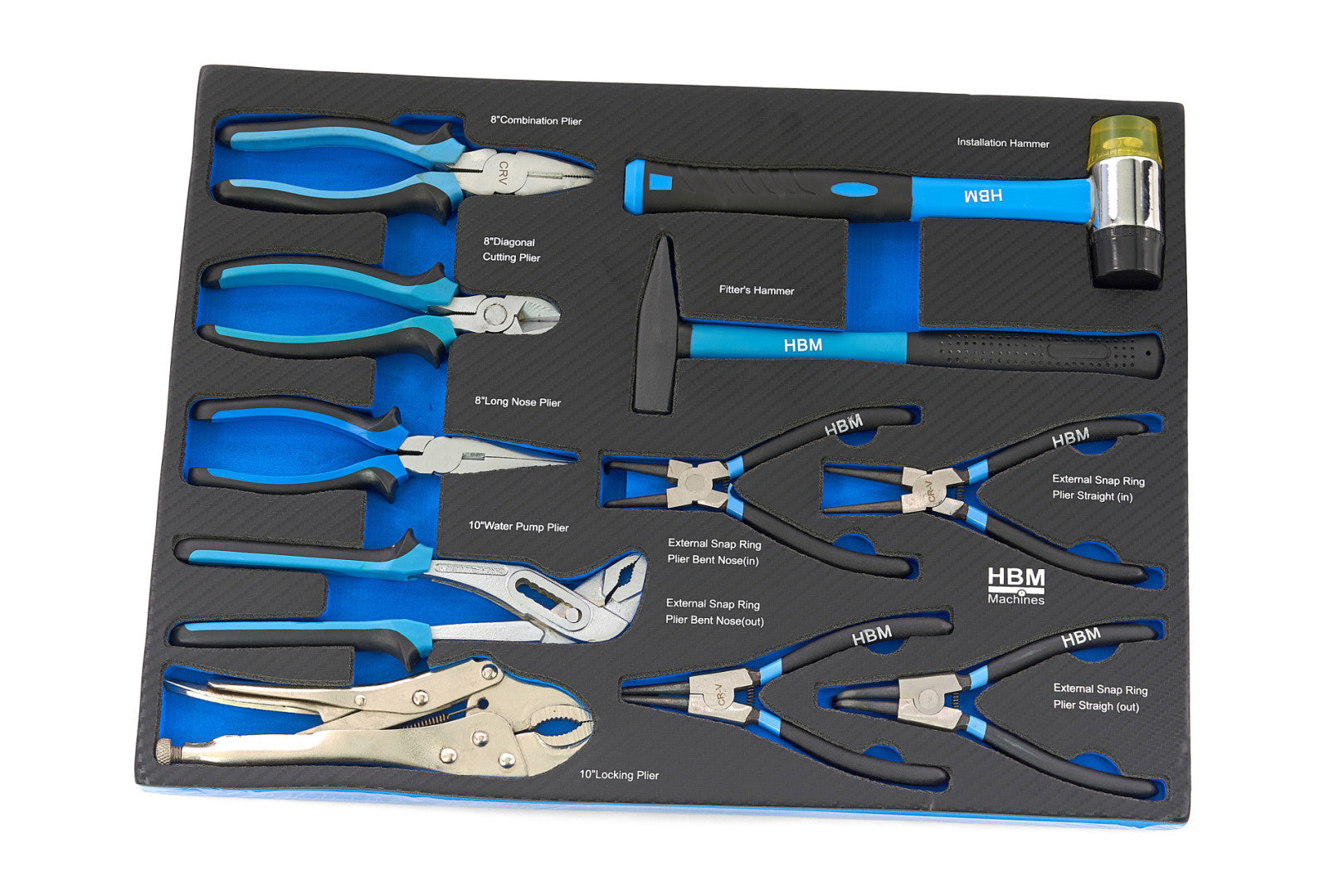 Шкаф с инструменти НВМ, 7 чекмеджета 196 части, 5 модула - Premium, Холандия