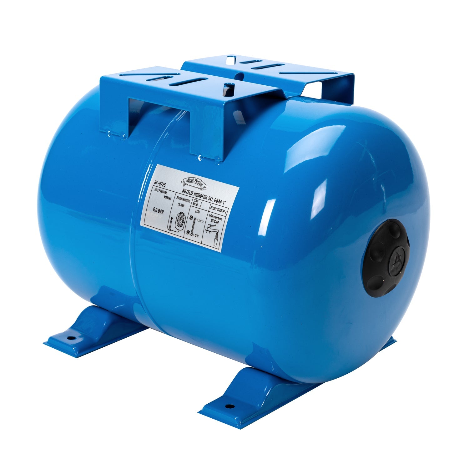 Хоризонтална бутилка за хидрофор 24L 6 BAR 1 INCH