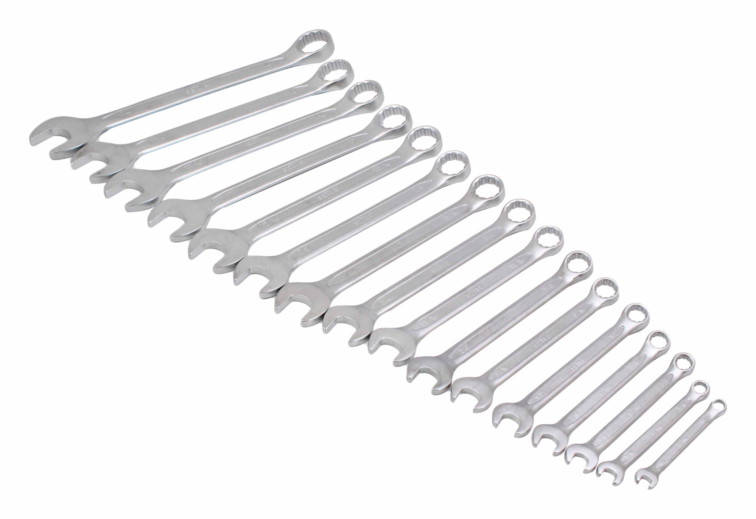 Комплект гаечни ключове в инч 16 части