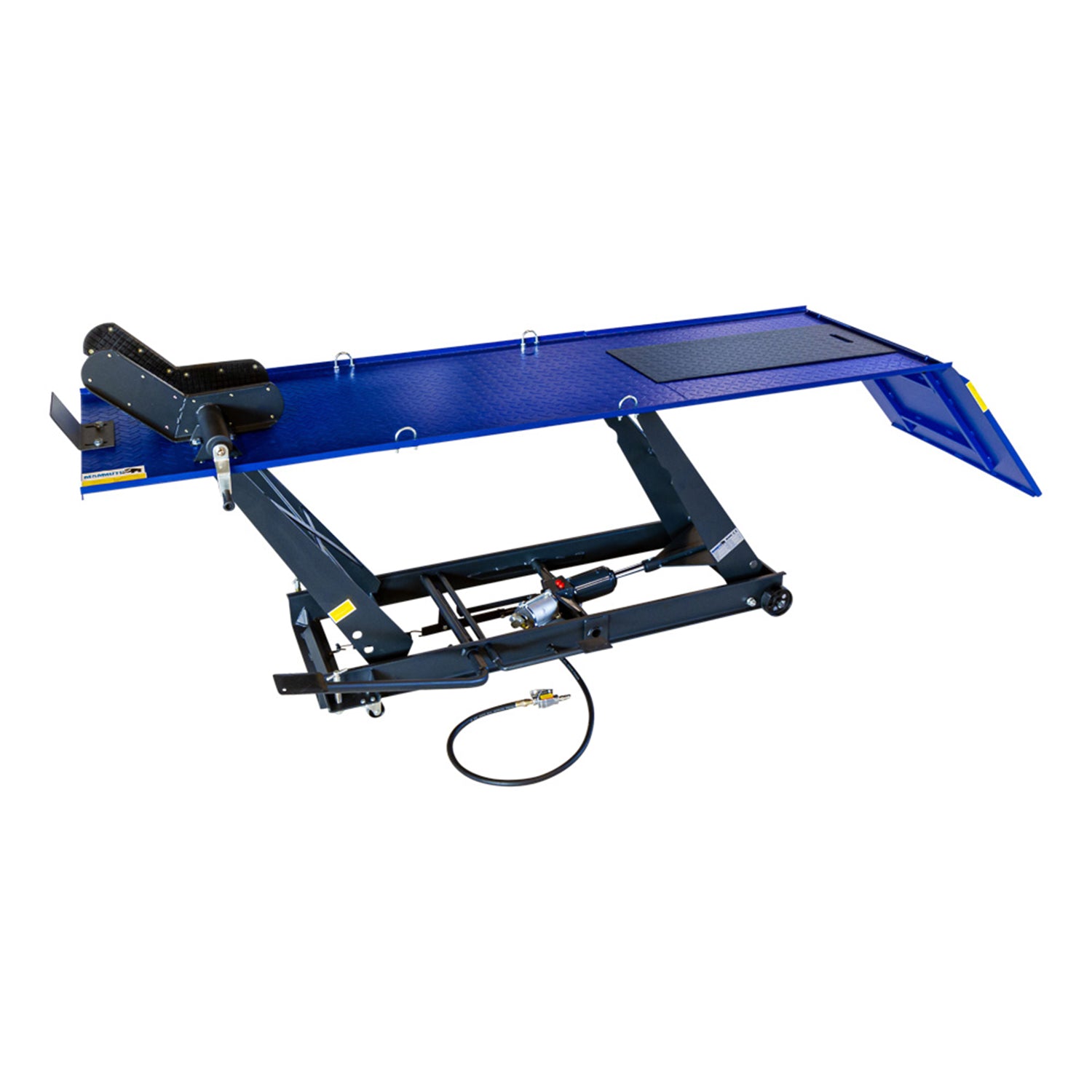 Хидро-пневматичен подемник за мотоциклети 450 кг с колесна скоба