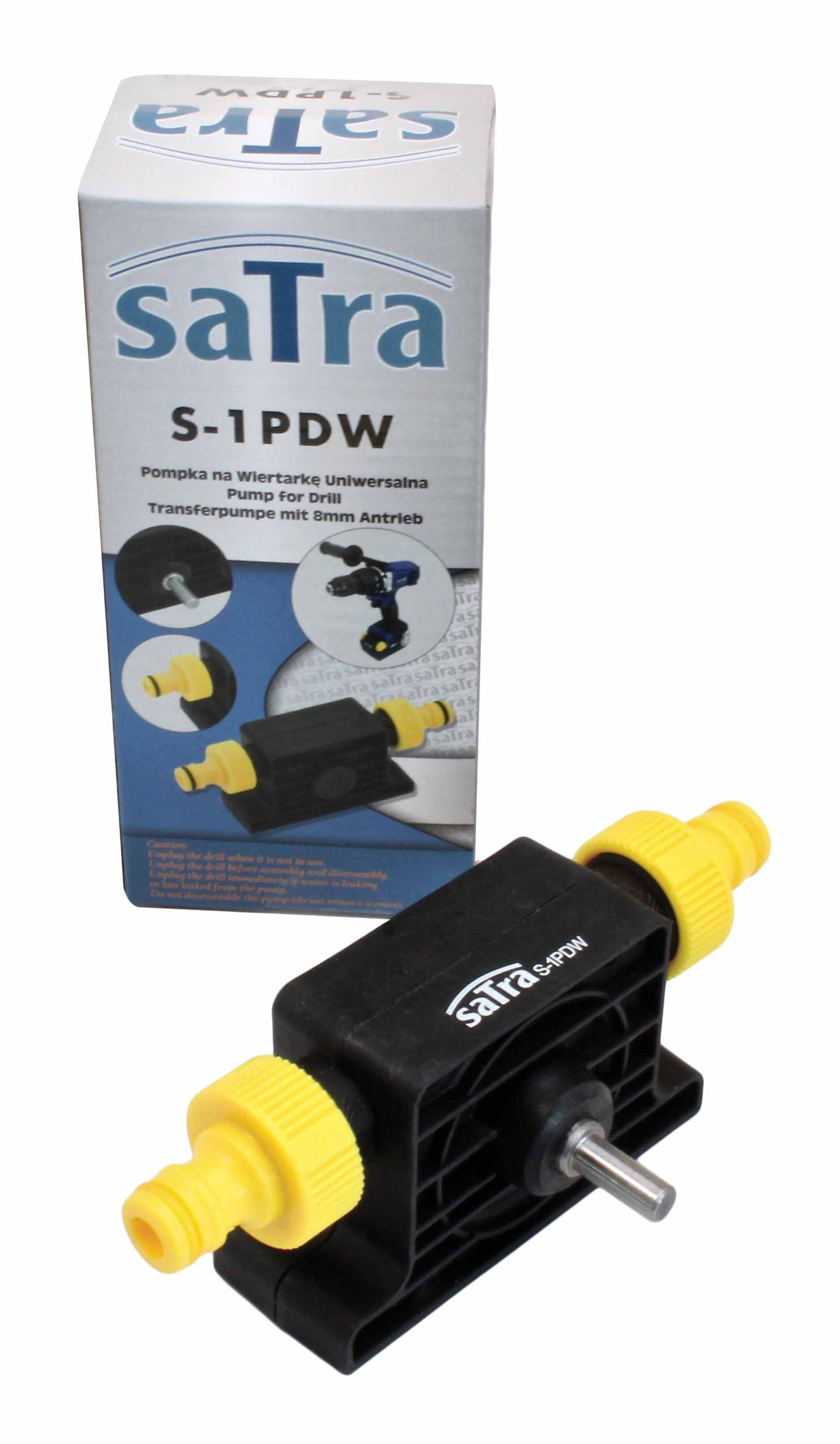 Универсална помпа за пренасяне на течности, адаптирана за бормашина