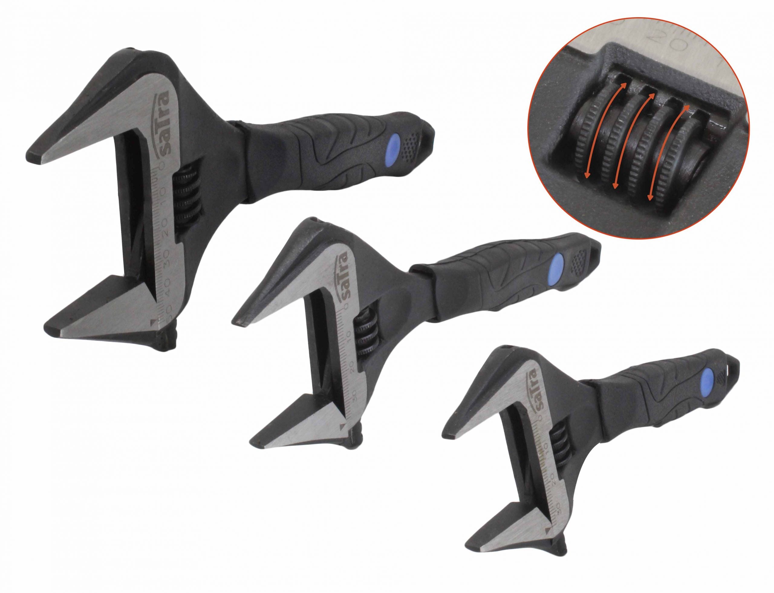 Комплект регулируеми ключове 3 бр. SATRA