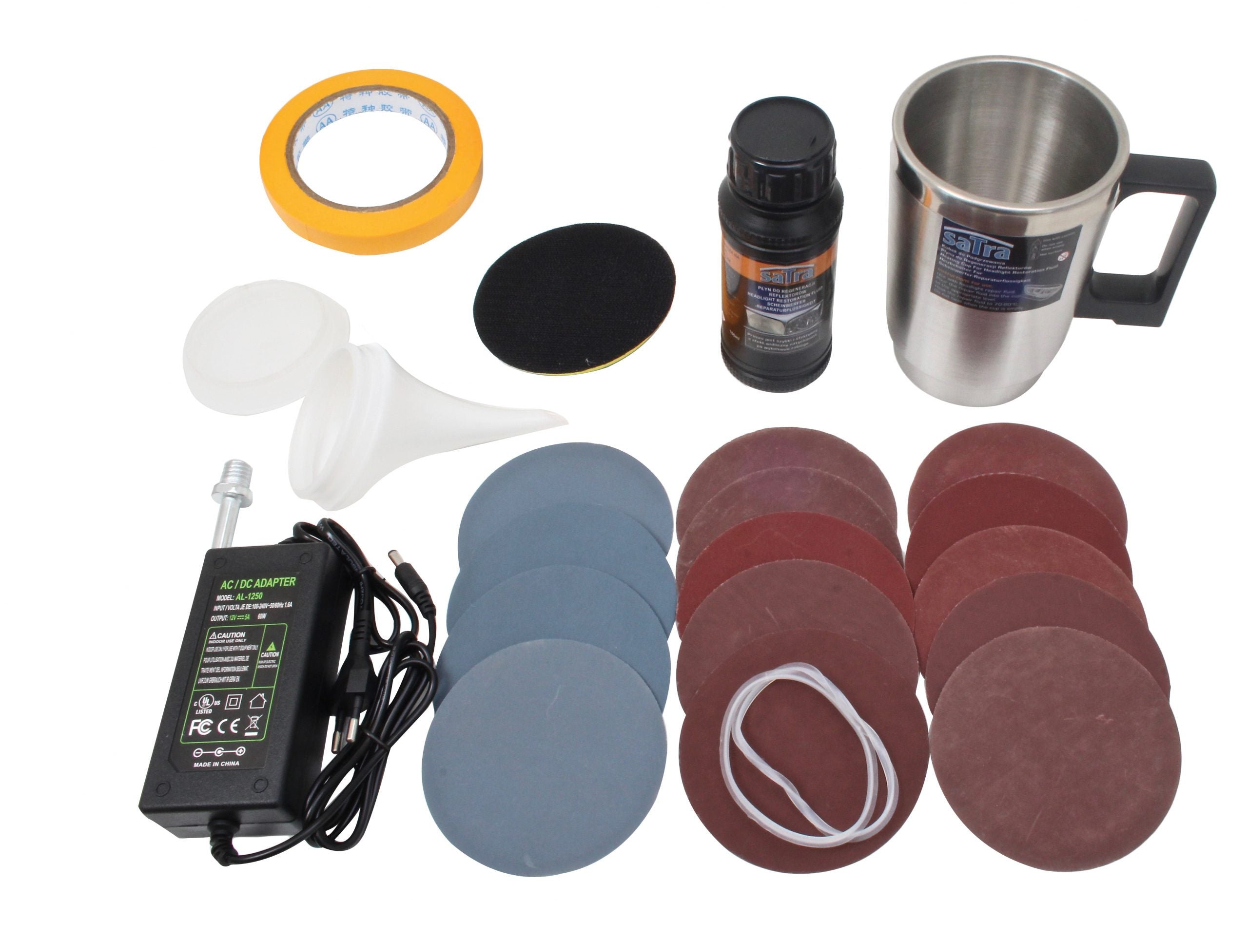 Комплект за възстановяване на фарове с полимер 23 части SATRA