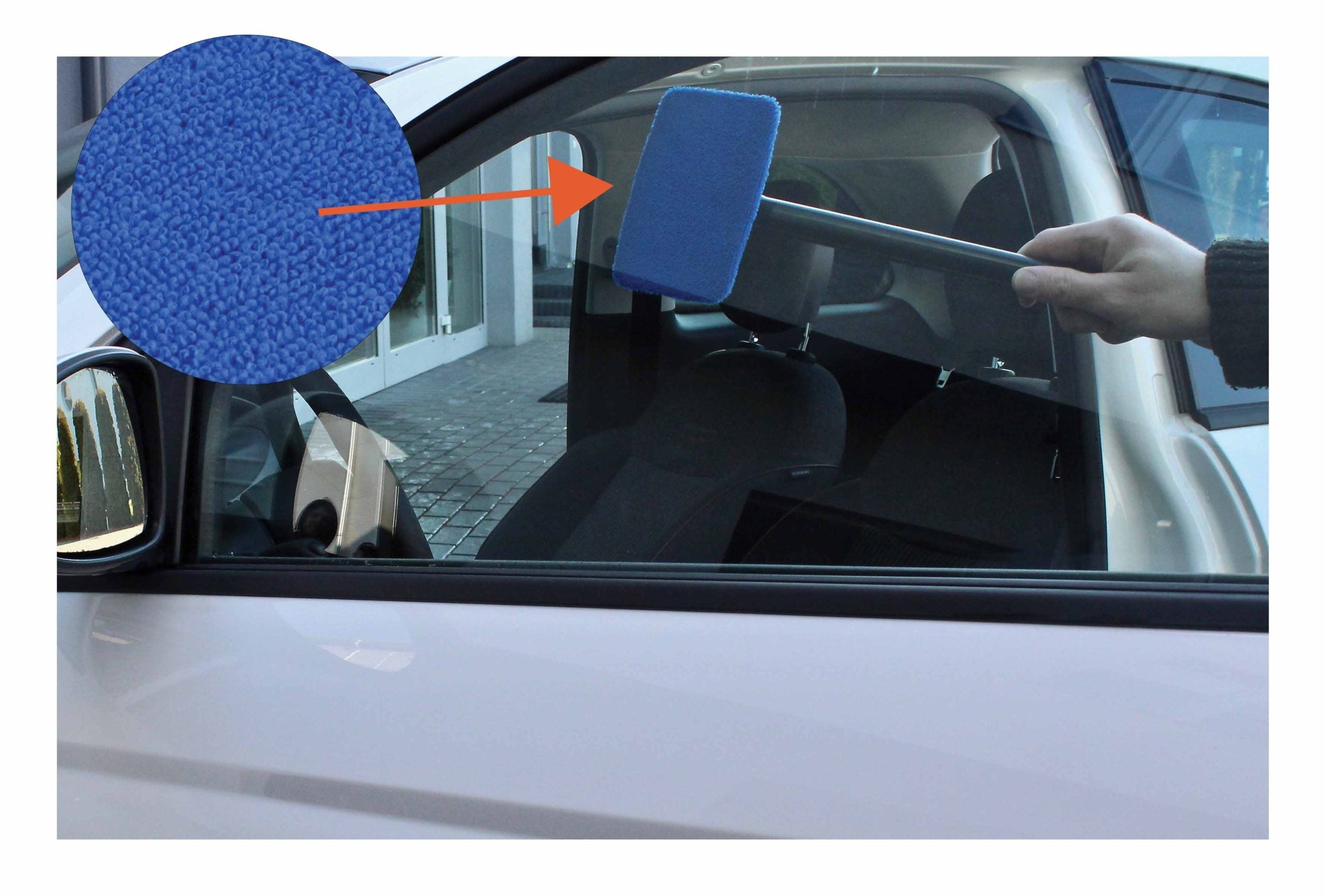 Микрофибърна кърпа за вътрешно почистване на предно стъкло с ергономична и въртяща дръжка