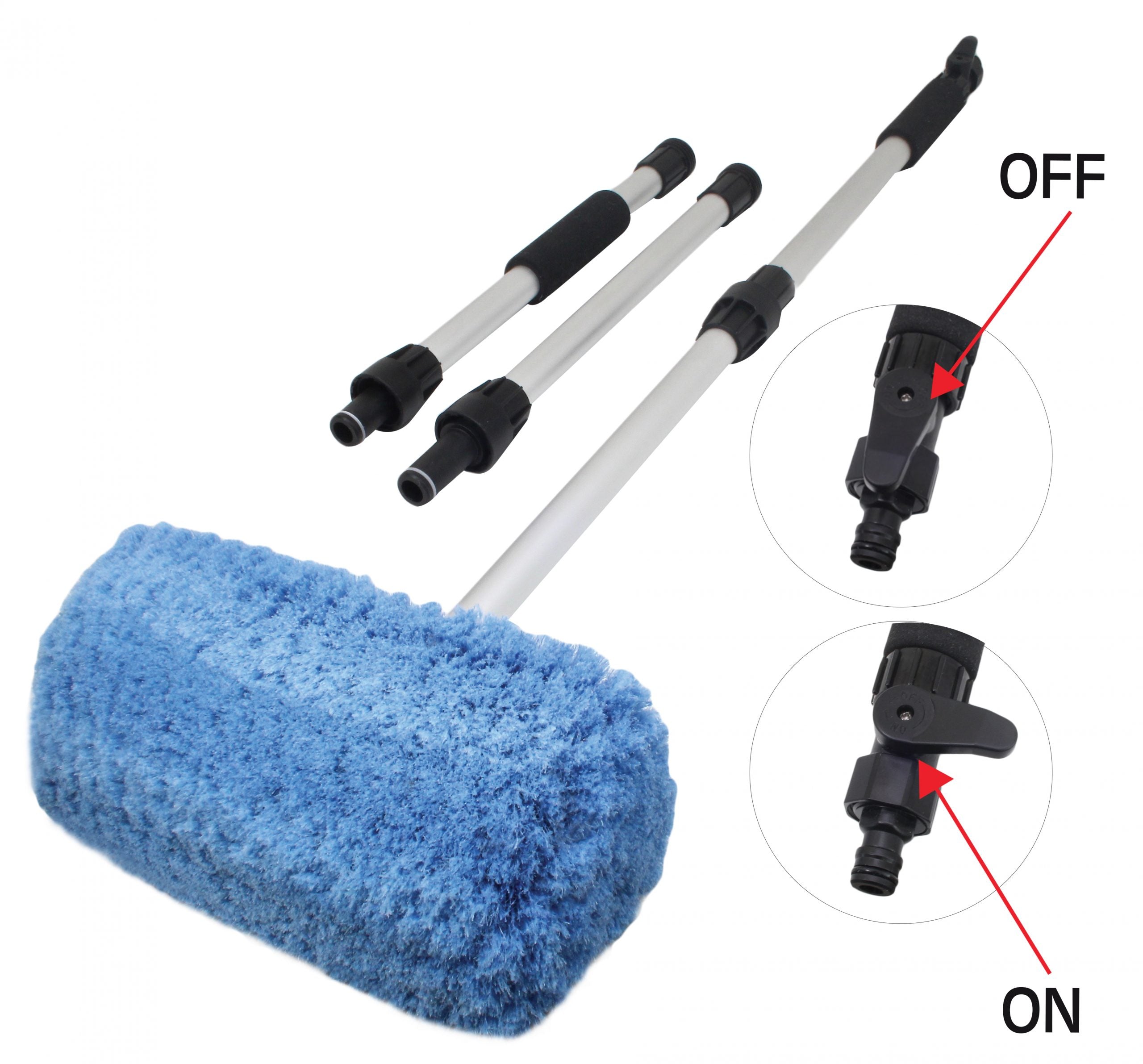 Четка за кола 290х180х60 мм за миене, с телескопична дръжка 100-1740 мм