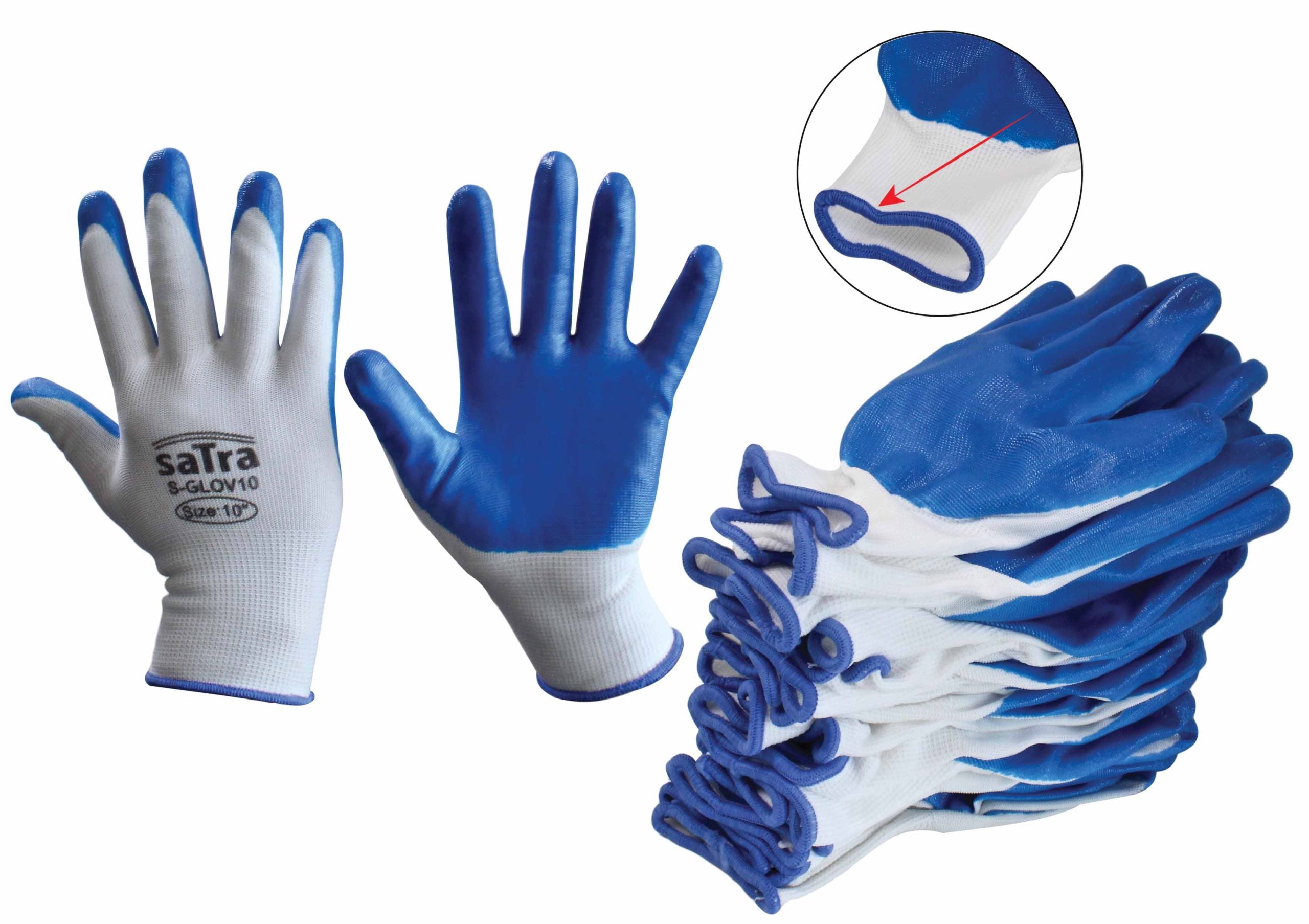 Комплект 12 предпазни ръкавици, размер 10 (XL)