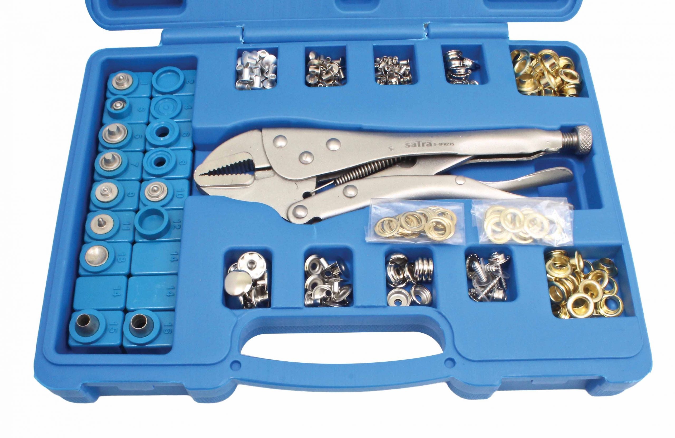 Комплект клещи и скоби 275 части SATRA