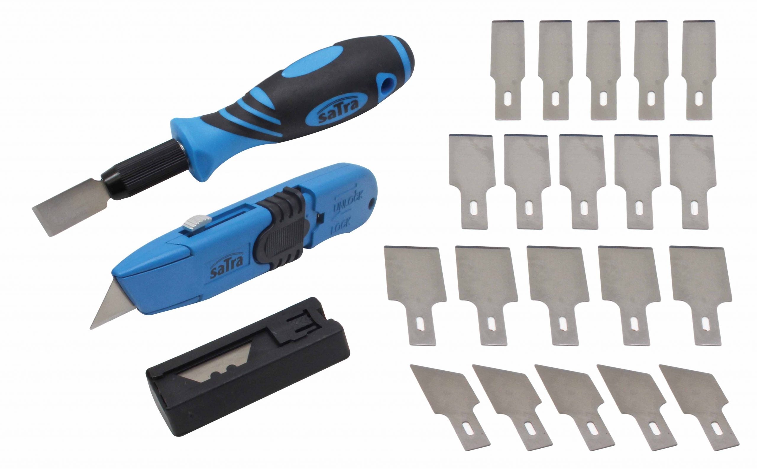 Комплект стъргалка и ножче 30 части SATRA