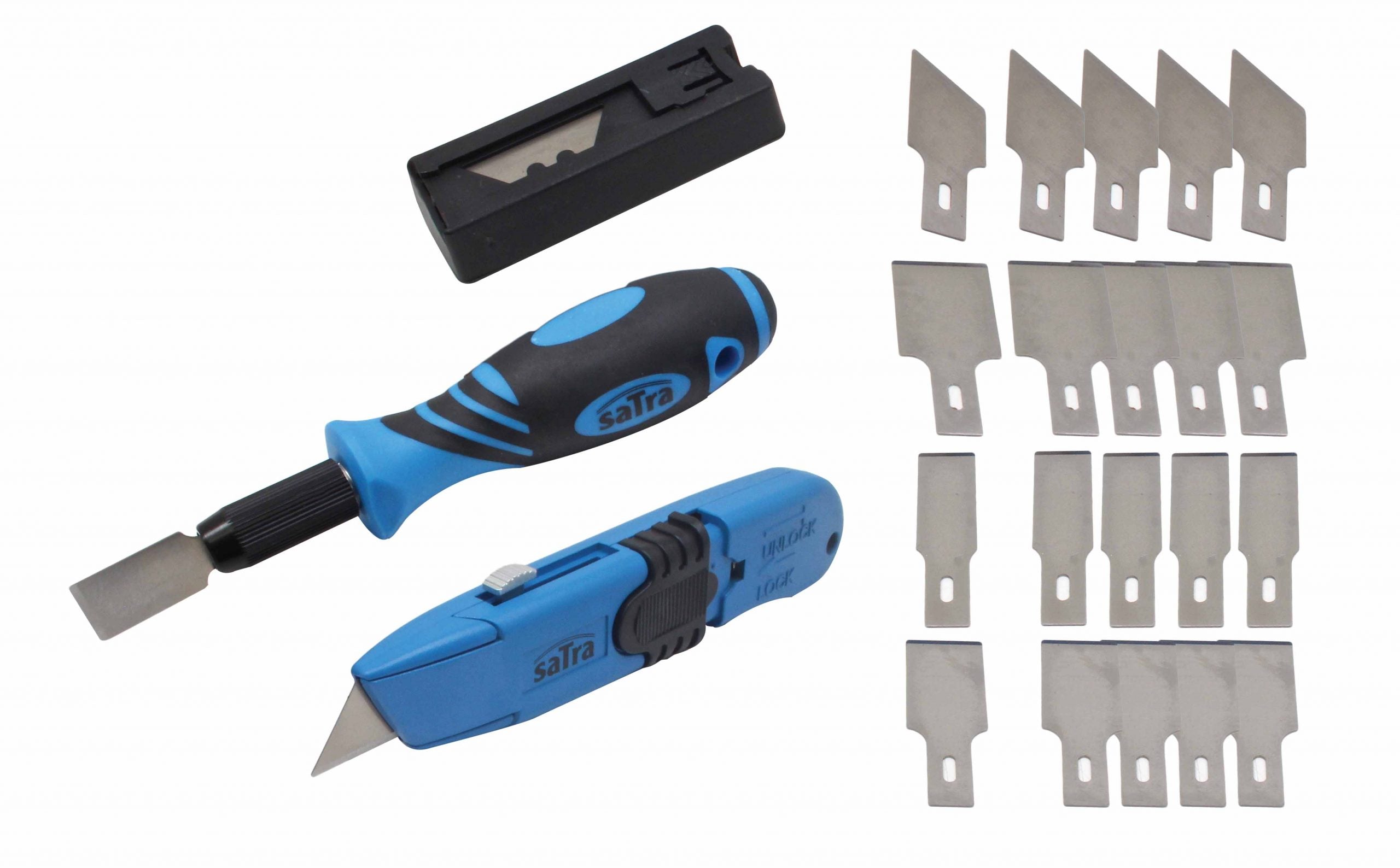 Комплект стъргалка и ножче 30 части SATRA