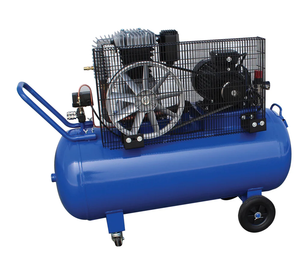 Пневматичен ударен гайковерт 1/2 1900NM + Въздушен компресор 200 л 5.5CP 380V + Маркуч за въздух, спирален - 8 х 12 мм - 15м + Пневматичен крик с въздушна възглавница 3.5 т