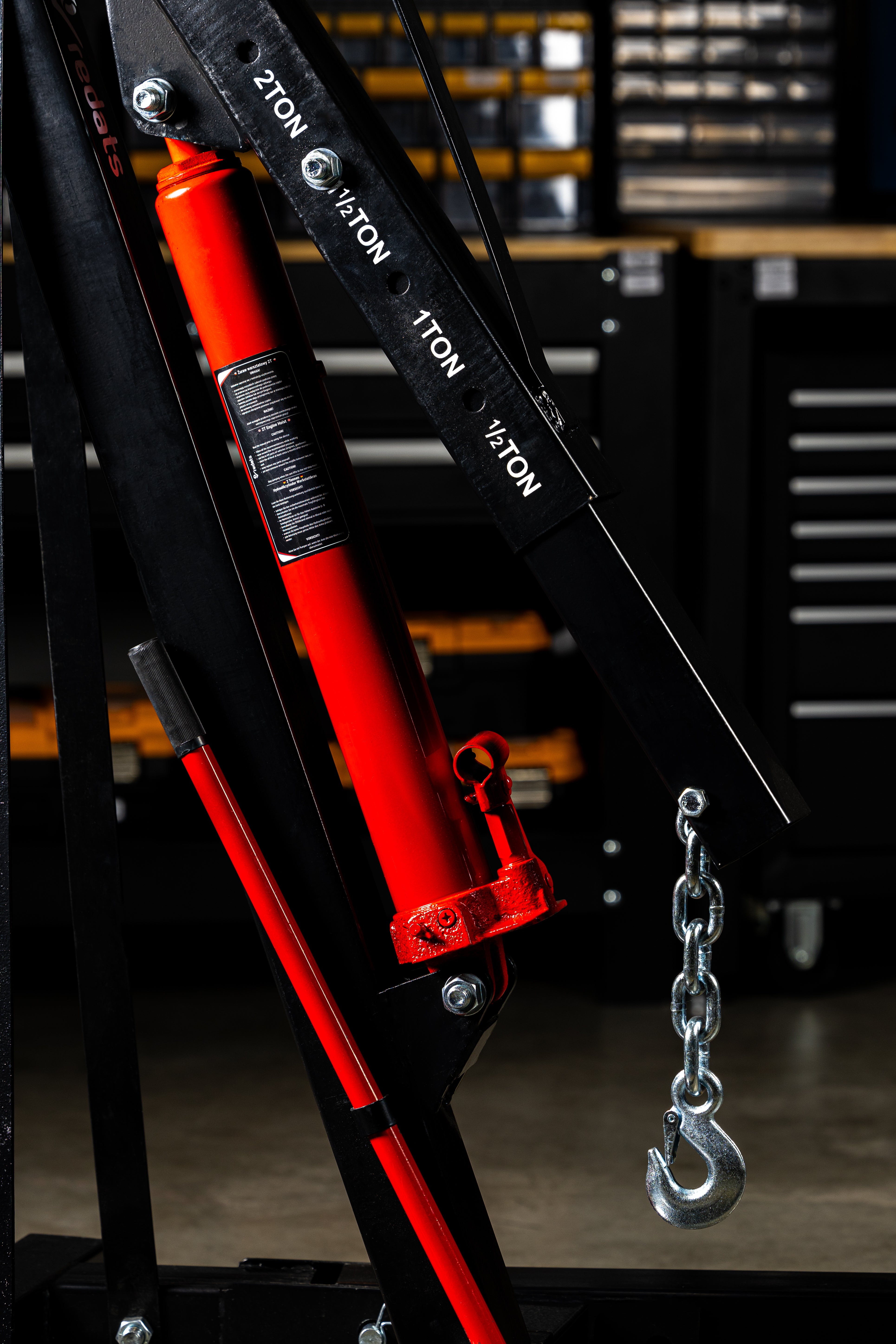 Хидравличен кран за двигатели тип "жираф" 2 т REDATS