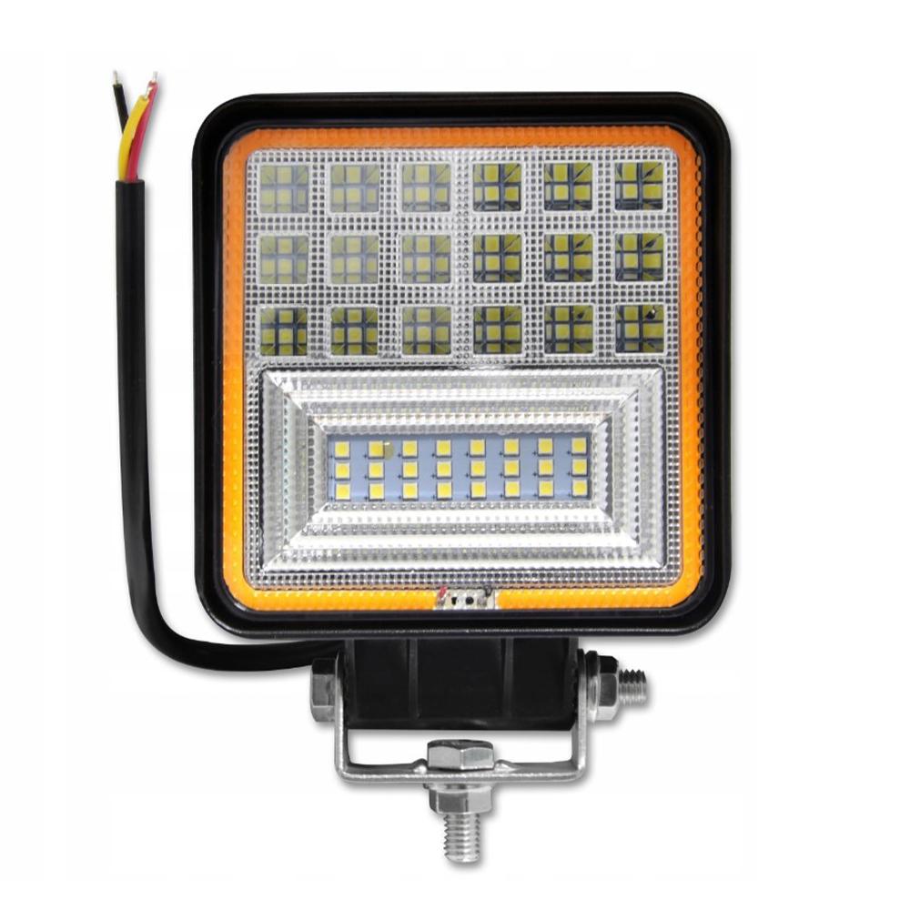 LED прожектор за автомобили със сигнализация 10-60V 126W