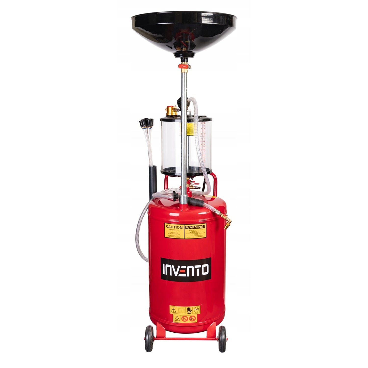 Пневматичен рекуператор на масло със засмукване 80 л INVENTO