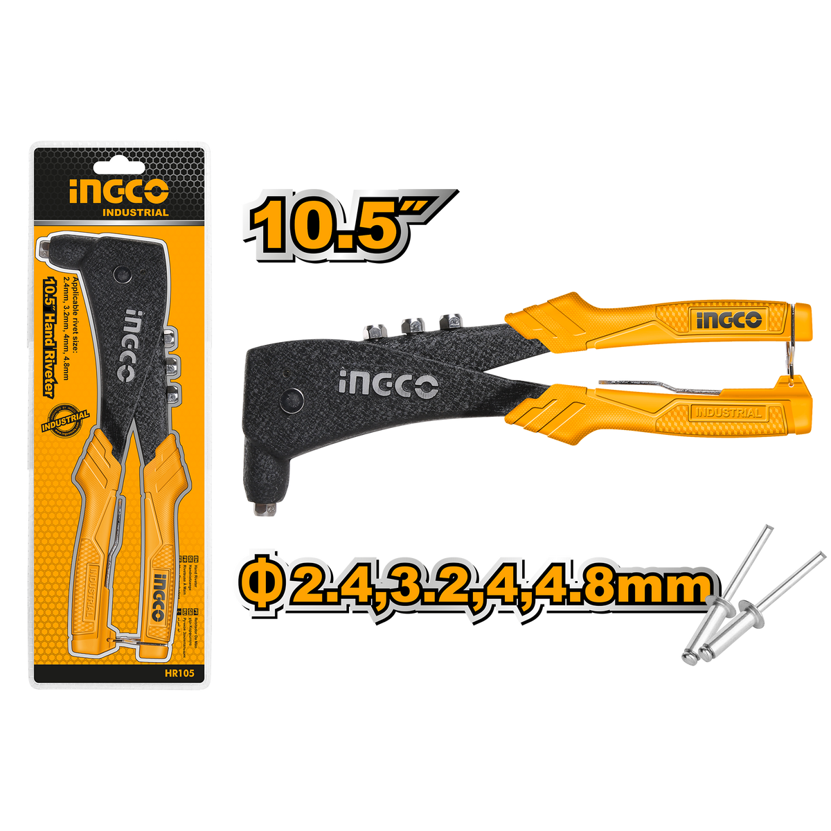 Клещи за занитване 10.5" INGCO