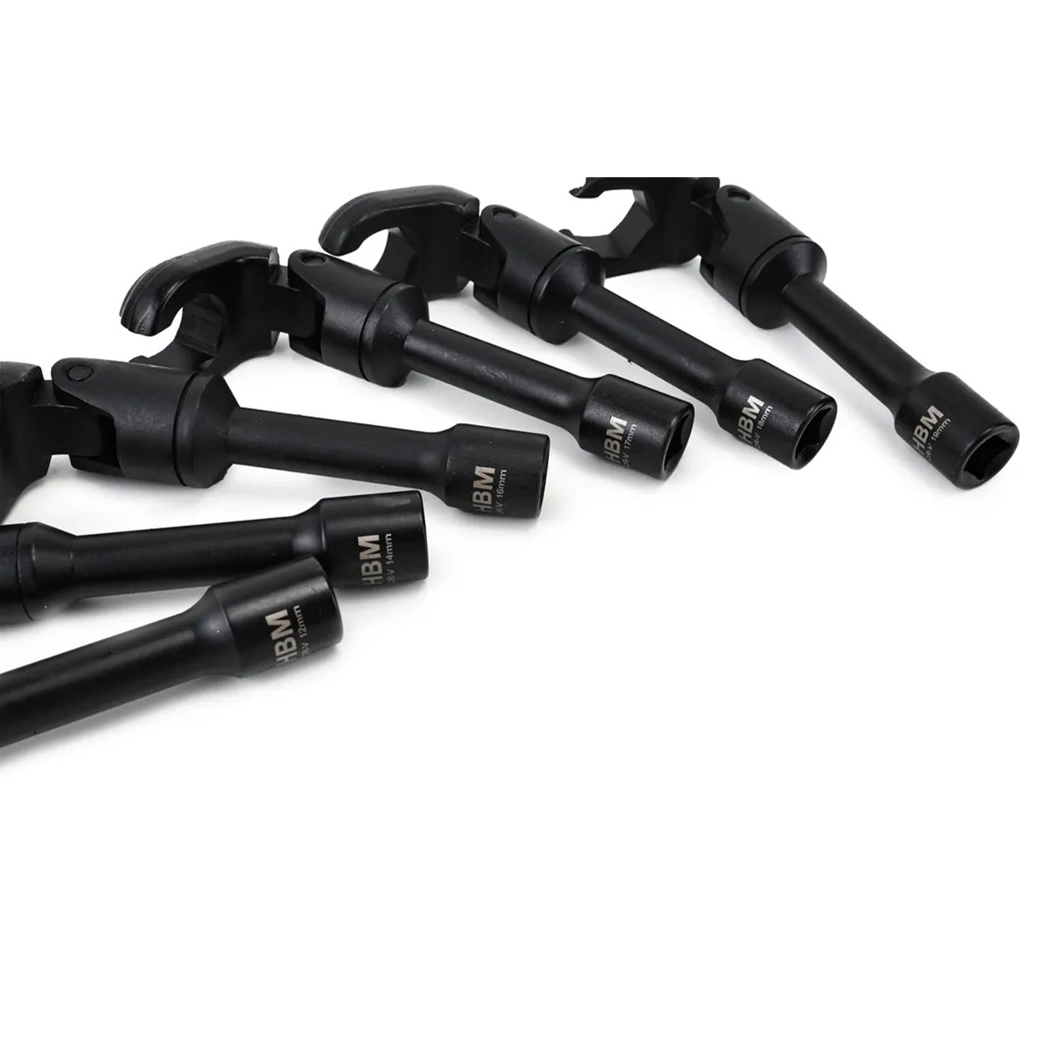 Комплект 6 тръбни ключове 3/8 с шарнир за тръби 12-19 мм HBM