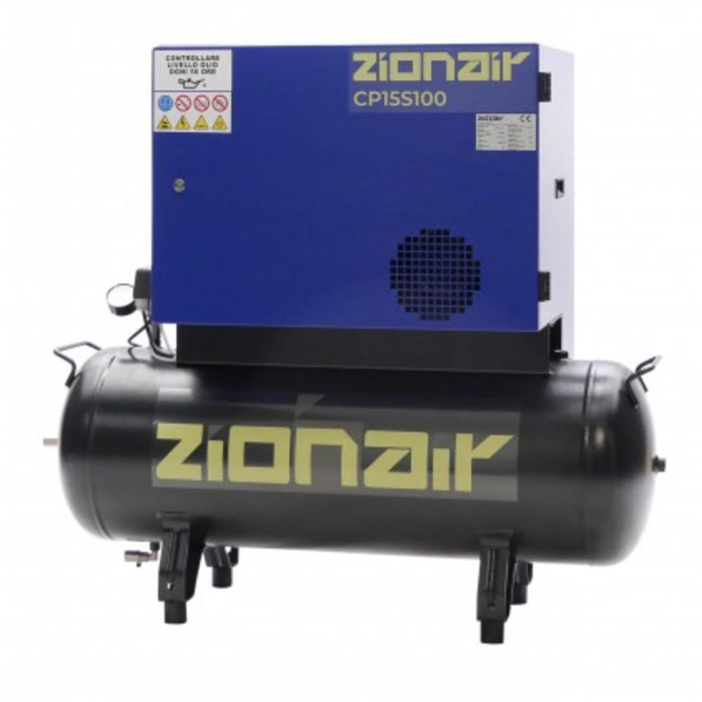 Безшумен компресор 1.5kW 10 bar 100l 230V zionair