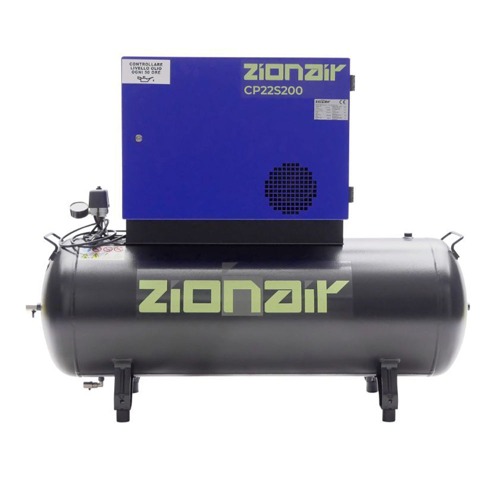 Безшумен компресор 2.2KW 10 BAR 200L 230V ZIONAIR