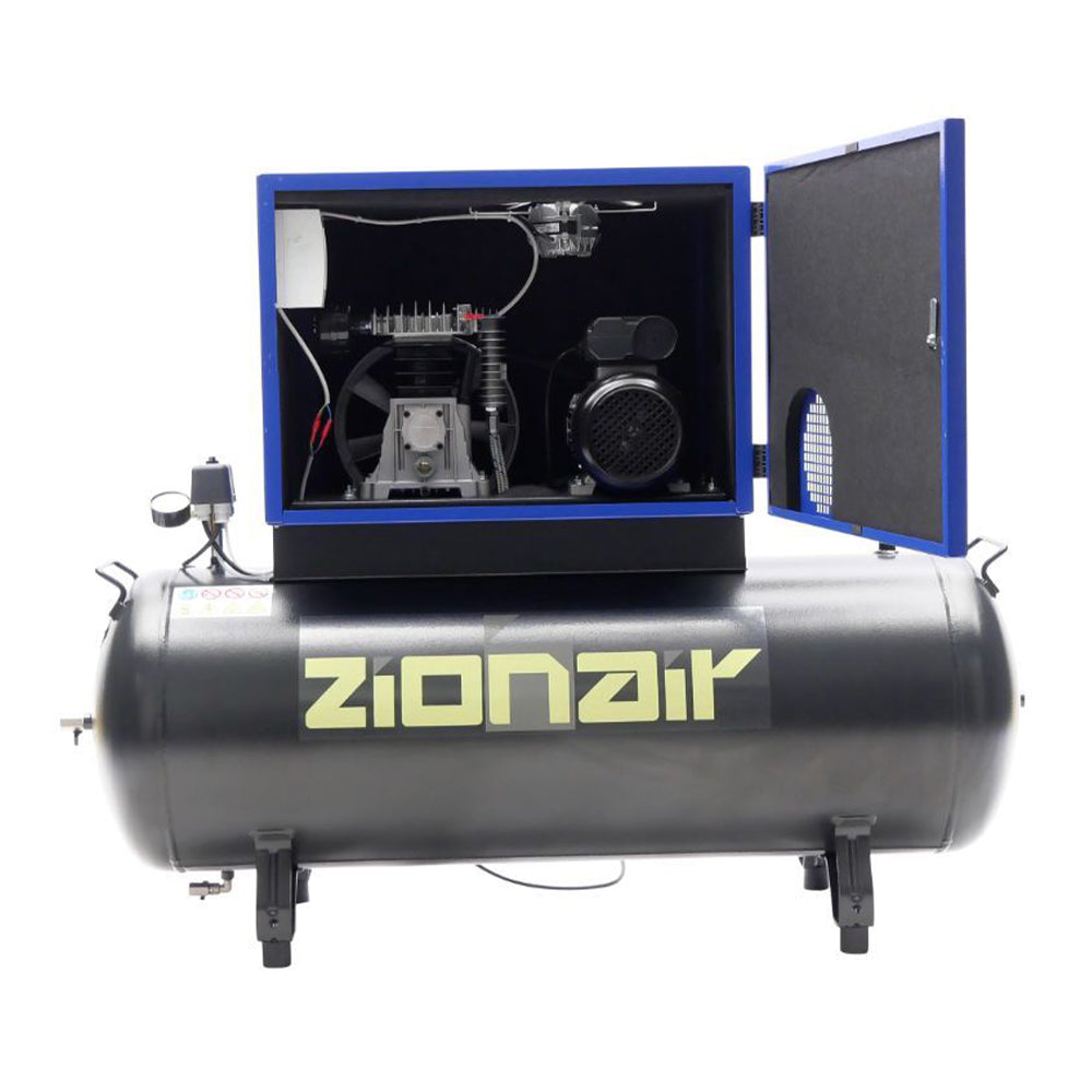 Безшумен компресор 2.2KW 10 BAR 200L 230V ZIONAIR