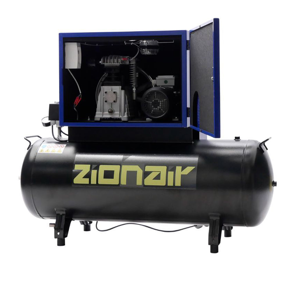 Безшумен компресор 3KW 11 BAR 200L 400V ZIONAIR