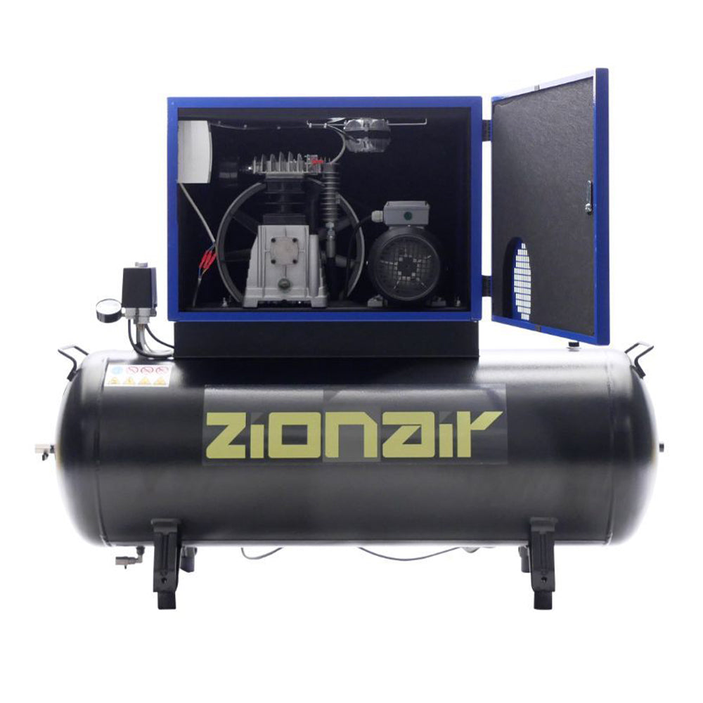 Безшумен компресор 3KW 11 BAR 200L 400V ZIONAIR