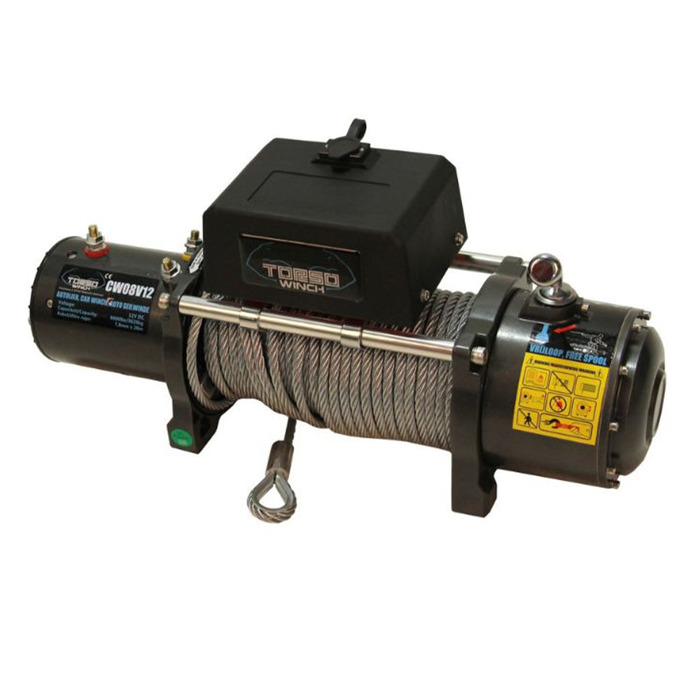 Електрическа лебедка с дистанционно 12V / 24V 3629 кг