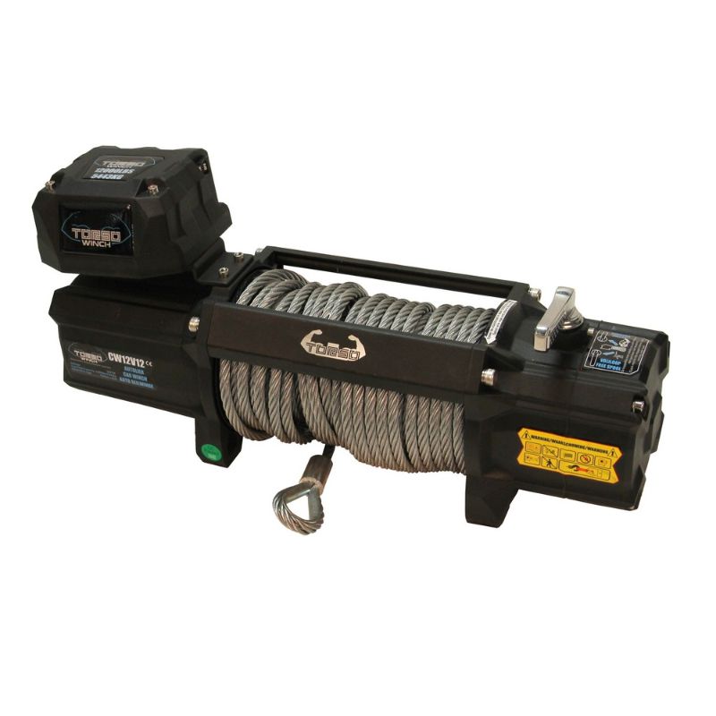 Електрическа лебедка с дистанционно 12v, 5443кг
