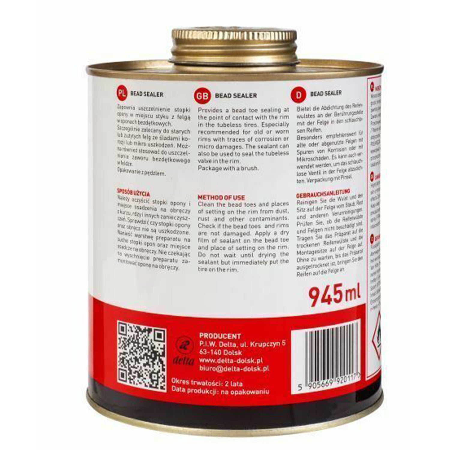 Уплътнител за гуми BEAD SEALER EXTRA 945 мл с четка