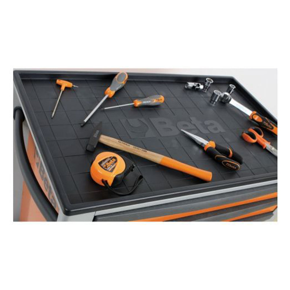 Подвижен шкаф за инструменти BETA със 7 чекмеджета, оранжев