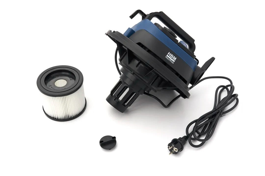 Професионална прахосмукачка за мокро/сухо почистване, 1600W, 40 л компактен и тих HBM