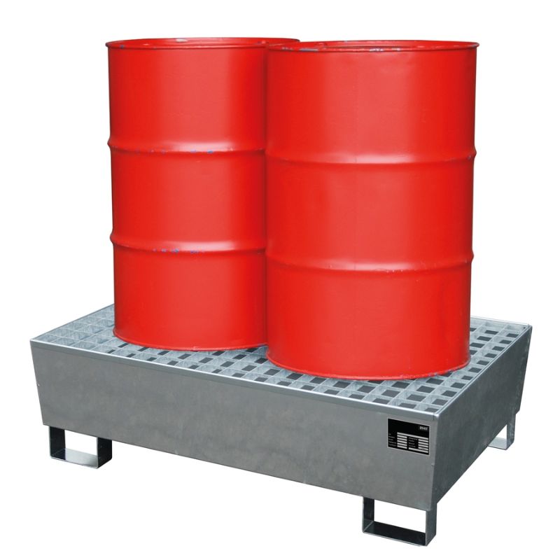 Резервоар за задържане на токсични и корозивни течности 2х200 л