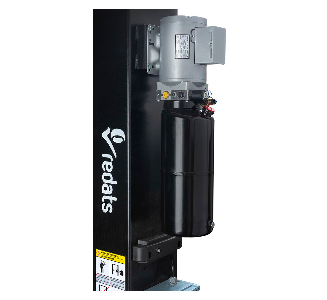 Двуколонен подемник 4 т с електрохидравлично автоматично освобождаване със симетрични рамена 3 сегмента 380V L-240 REDATS