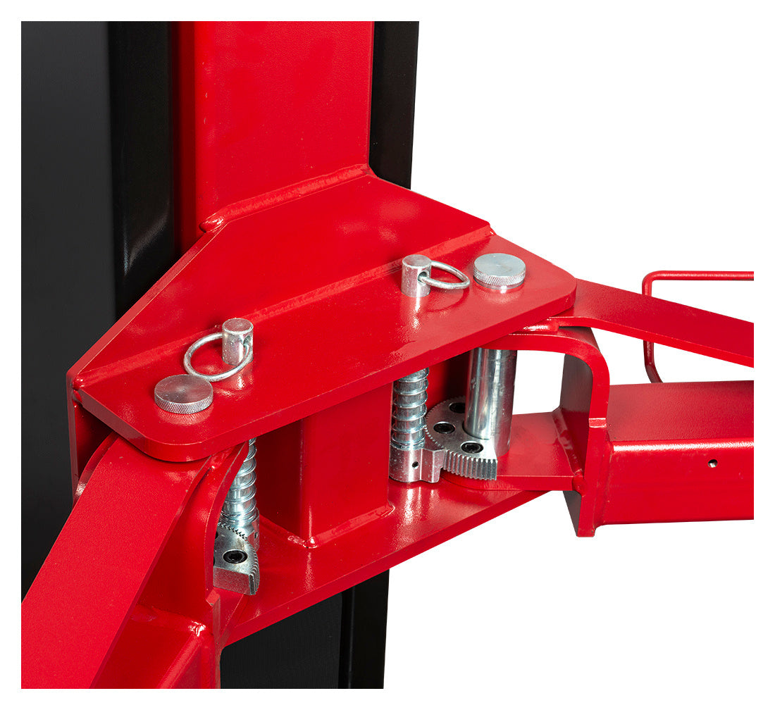 Двуколонен подемник 4 т с електрохидравлично автоматично освобождаване със симетрични рамена 3 сегмента 380V L-240 REDATS