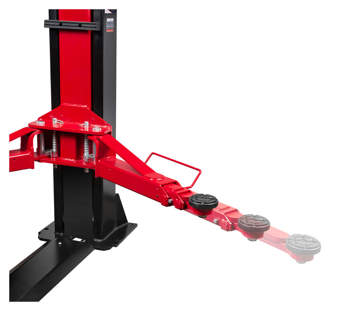 Двуколонен подемник 4 т с електрохидравлично автоматично освобождаване със симетрични рамена 3 сегмента 380V L-240 REDATS