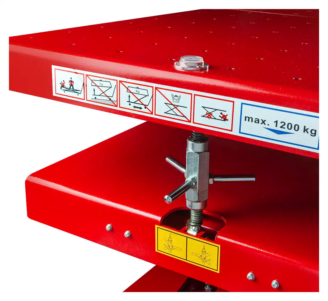 Хидравлична количка с маса за вдигане и сваляне на акумулатори за електрически коли 1200 кг LE-220 REDATS