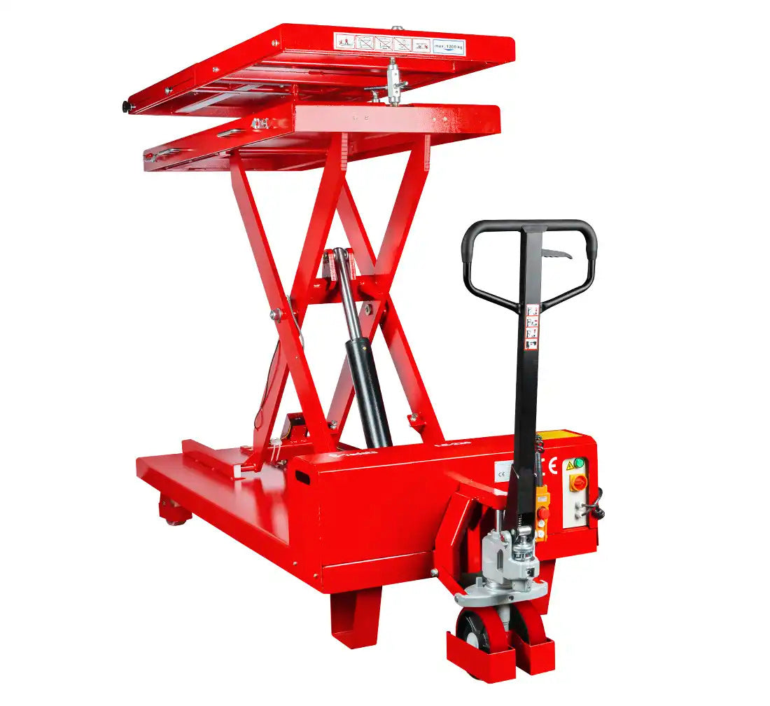 Хидравлична количка с маса за вдигане и сваляне на акумулатори за електрически коли 1200 кг LE-220 REDATS
