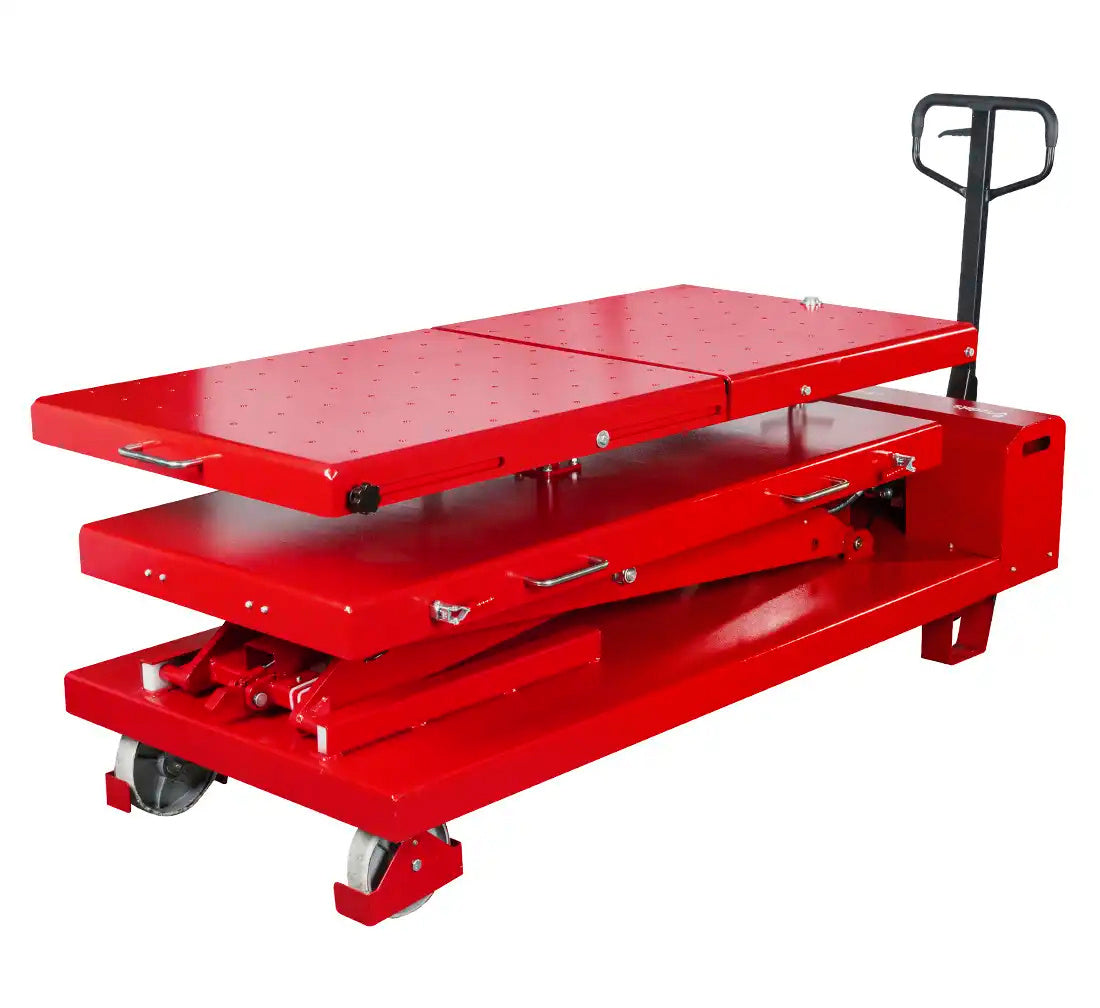 Хидравлична количка с маса за вдигане и сваляне на акумулатори за електрически коли 1200 кг LE-220 REDATS